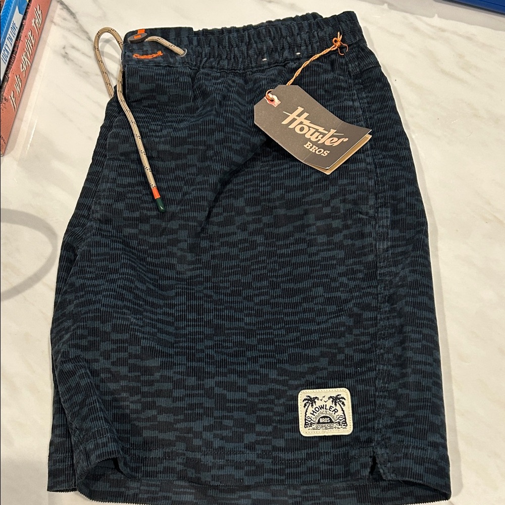 Howler Brothers Black and Gray Men Shorts